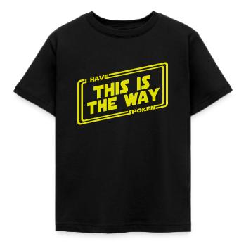 This is the way - bounty hunter - Kinder T-Shirt - Schwarz - Vorne - AI Model Kid Female (0cm)