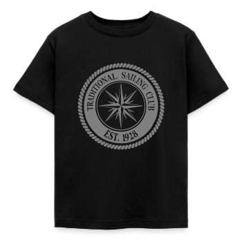 Sailing - Sailing - Sailing Ship - Maritime - Kids' T-Shirt - black - Front - AI Model Kid Female (0cm)