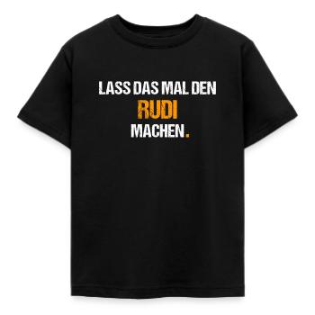 Rudi Spruch Lustig Vorname Name - Kinder T-Shirt - Schwarz - Vorne - AI Model Kid Female (0cm)