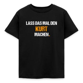 Kurt Spruch Lustig Vorname Name - Kinder T-Shirt - Schwarz - Vorne - AI Model Kid Female (0cm)