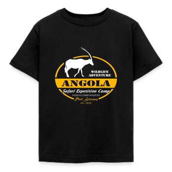 Angola - Antelope - Kids' T-Shirt - black - Front - AI Model Kid Female (0cm)