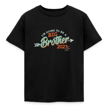 Big Brother 2023 Baby Pregnancy Guys - Kids' T-Shirt - black - Front - AI Model Kid Female (0cm)