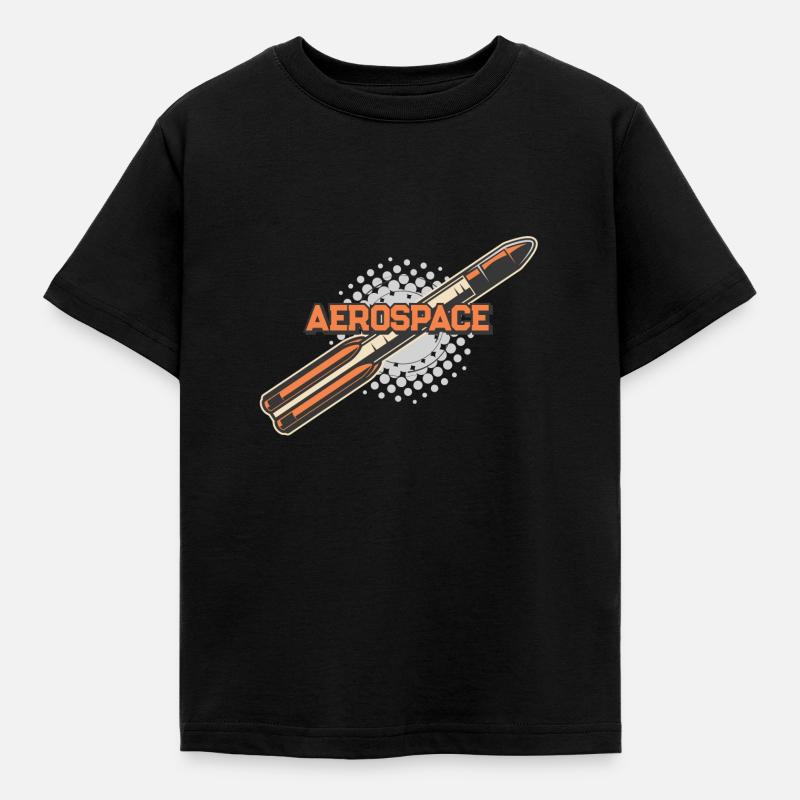 Aerospace Space Rocket - Kids' T-Shirt - black