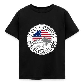 Alaska - Polar bear - Eisbär - Kinder T-Shirt - Schwarz - Vorne - AI Model Kid Female (0cm)
