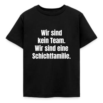Nous ne sommes pas une équipe. Nous sommes une famille de classe. - T-shirt Enfant - noir - Devant - AI Model Kid Female (0cm)