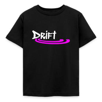 Street Drift (Light Font/Dark Background) - Kids' T-Shirt - black - Front - AI Model Kid Female (0cm)
