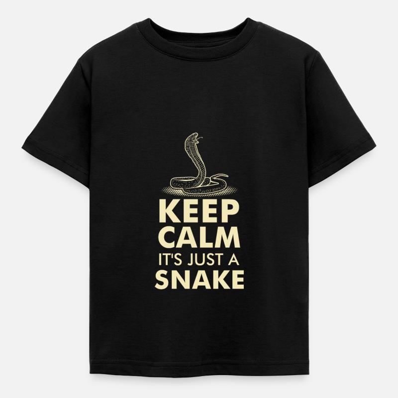 SERPENTS: C'est juste un serpent - T-shirt Enfant - noir