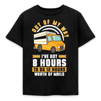 Postman Postman Parcels Courier Service - Kids' T-Shirt - black - Front - AI Model Kid Female (0cm)