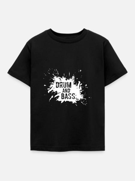 Drum and Bass - Kinder T-Shirt - Schwarz