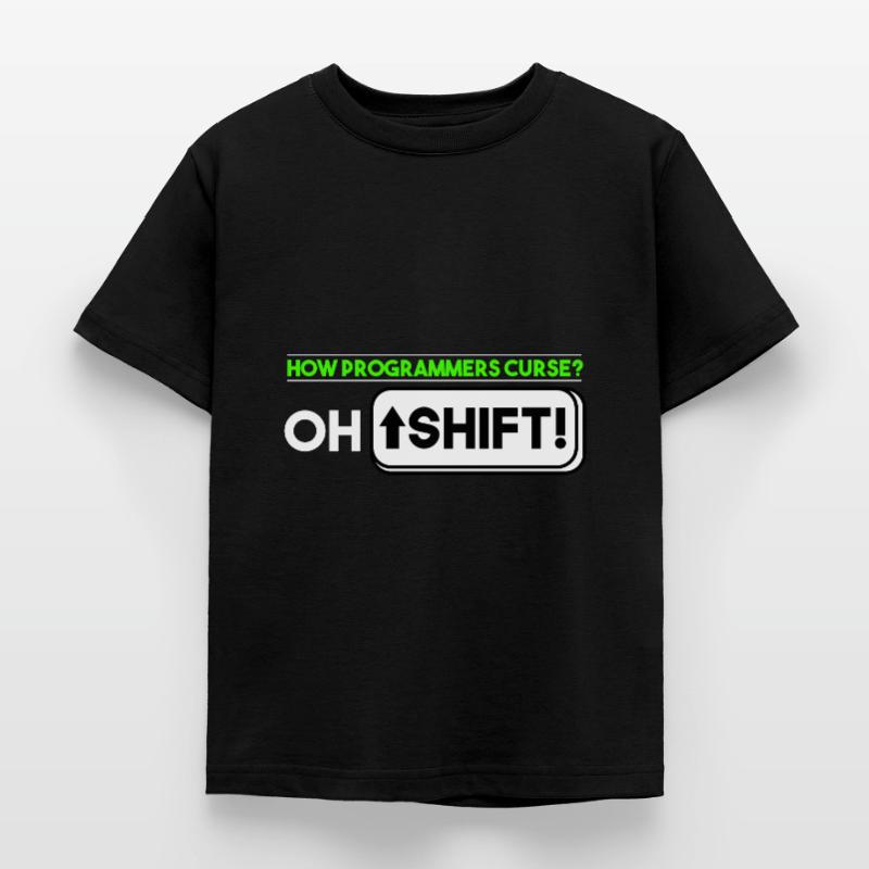 Programming - How programmers curse Oh shift Kids' T-Shirt