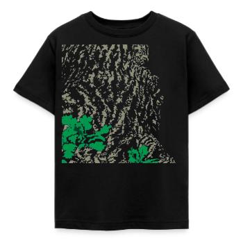 Eiche Eichenbaum Rinde - Kinder T-Shirt - Schwarz - Vorne - AI Model Kid Female (0cm)
