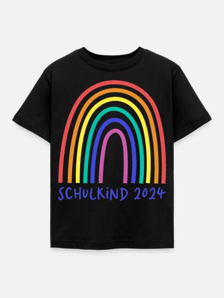 Schulkind 2024 blau - Kinder T-Shirt - Schwarz