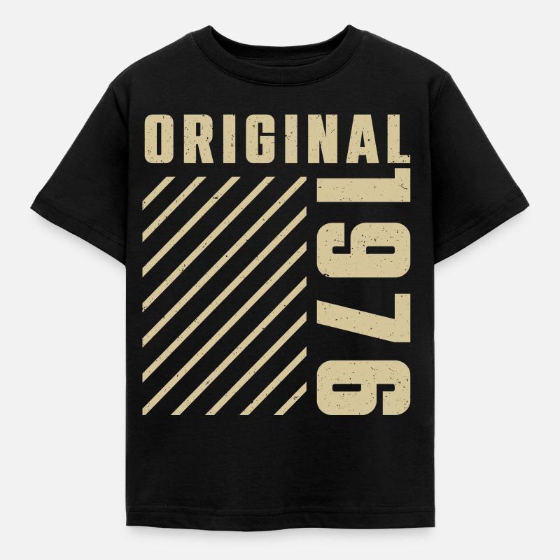 Original 1976 Authentic 1976 Vintage Bursdag - T-shirt Enfant - noir