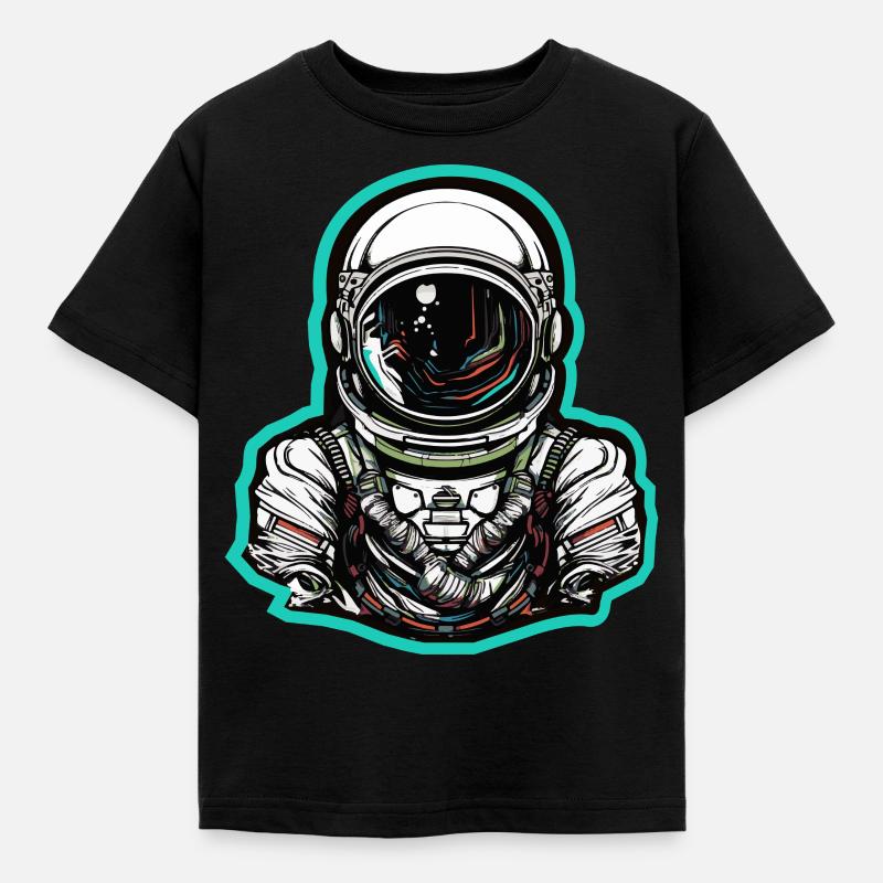 Astronaut - Kids' T-Shirt - black