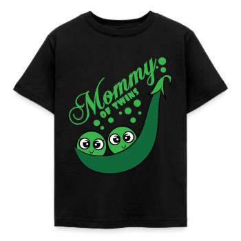 Twins Bébé Bébé Enceinte Parents Twins - T-shirt Enfant - noir - Devant - AI Model Kid Female (0cm)