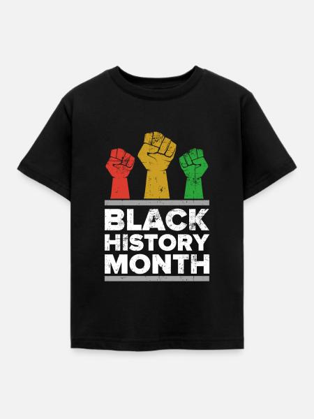 Black History Month - Kinder T-Shirt - Schwarz