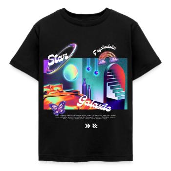 Chambre Galaxy - T-shirt Enfant - noir - Devant - AI Model Kid Female (0cm)