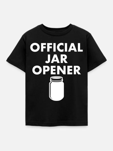 Offizieller Jar Opener - Kinder T-Shirt - Schwarz