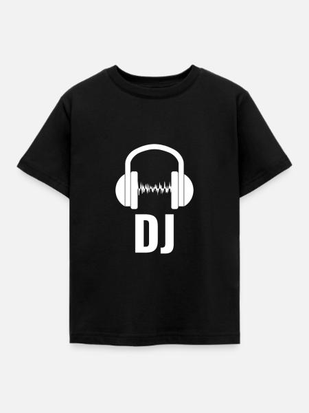 CUFFIE PER DJ - Maglietta per bambini - nero