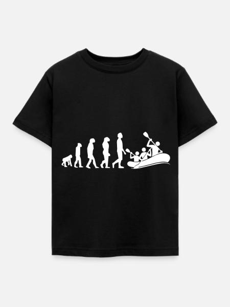 Rafting Evolution - Kinder T-Shirt - Schwarz