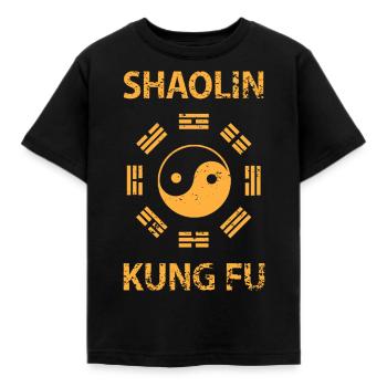 Shaolin Kung Fu - T-shirt Enfant - noir - Devant - AI Model Kid Female (0cm)