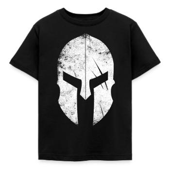 Workout guerrier spartan casque de culturisme mma gy - T-shirt Enfant - noir - Devant - AI Model Kid Female (0cm)