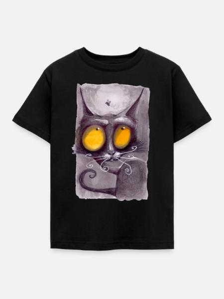Seriennummer Cat 06 - Kinder T-Shirt - Schwarz