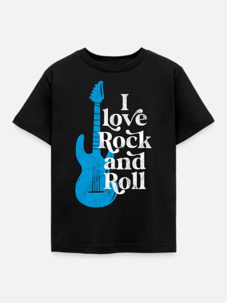 Ich liebe Rock'n'Roll - Kinder T-Shirt - Schwarz
