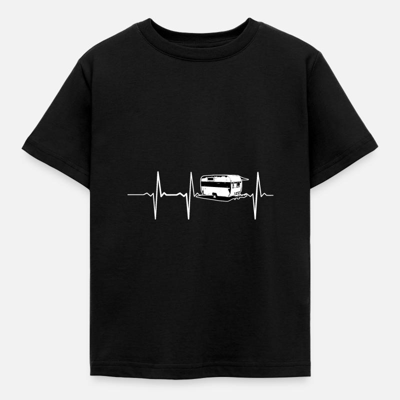 Camping Design - Kinder T-Shirt - Schwarz