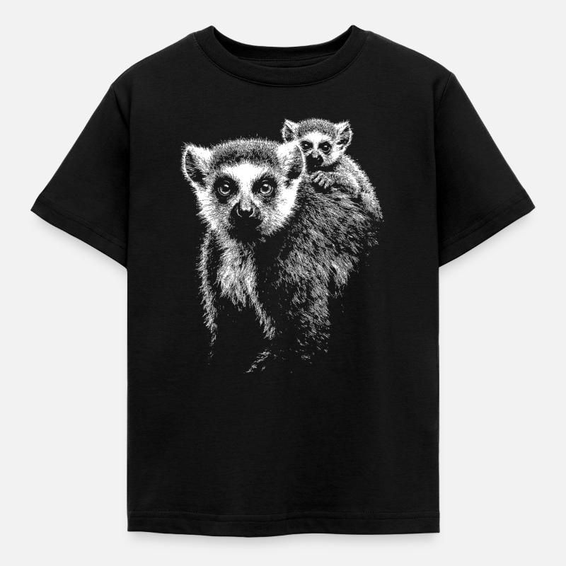 Katta - Kinder T-Shirt - Schwarz