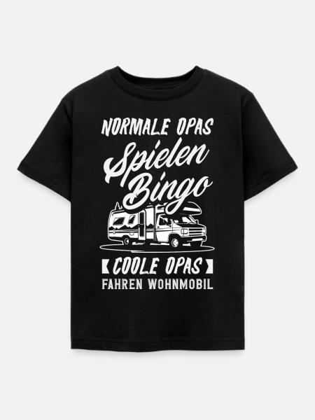 Camping Wohnmobil Camper Spruch Geschenk - Kinder T-Shirt - Schwarz