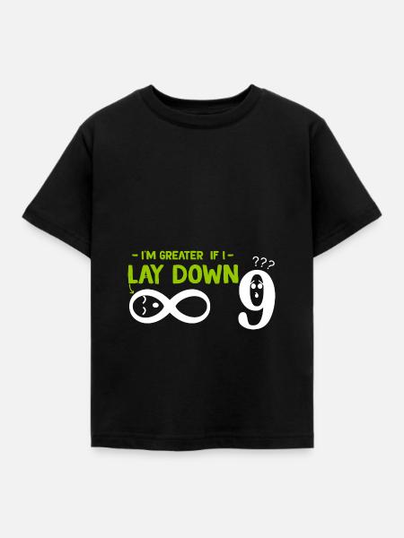 8 Unendliche Mathematik - Kinder T-Shirt - Schwarz