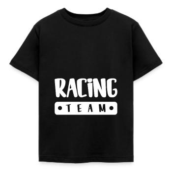 Équipe de course - T-shirt Enfant - noir - Devant - AI Model Kid Female (0cm)