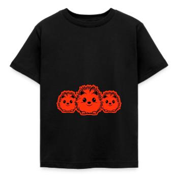 Hérisson, Animal, Bébé - T-shirt Enfant - noir - Devant - AI Model Kid Female (0cm)
