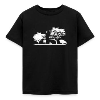 Description de la forêt - T-shirt Enfant - noir - Devant - AI Model Kid Female (0cm)