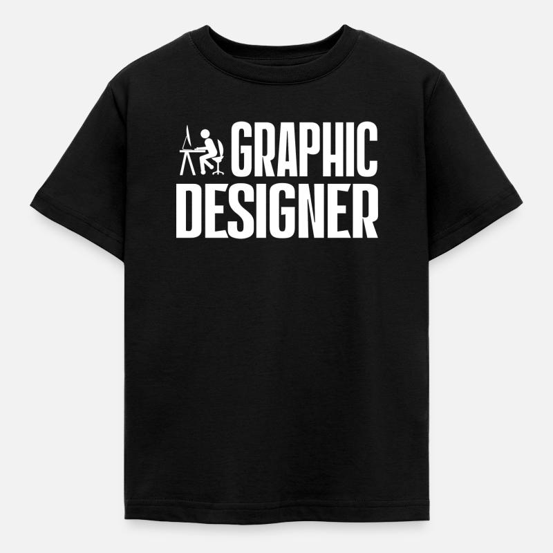 Graphiste - Grafikdesigner - T-shirt Enfant - noir