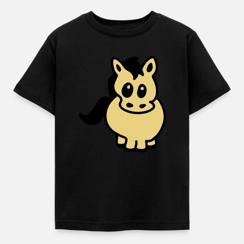 Thick bangs - Kids' T-Shirt - black