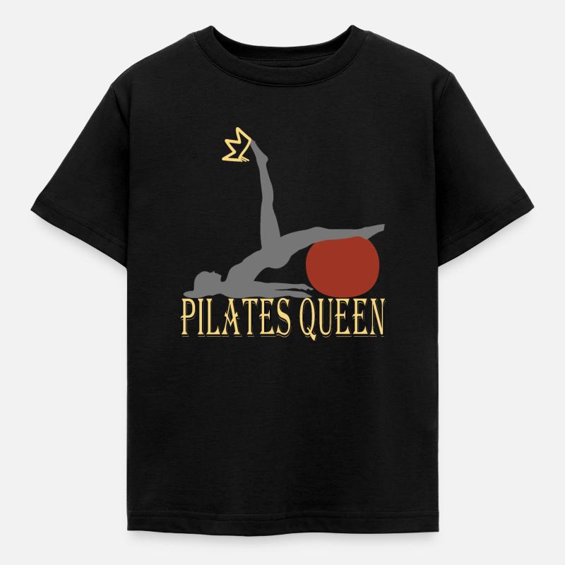 Pilates Queen Training - Kids' T-Shirt - black