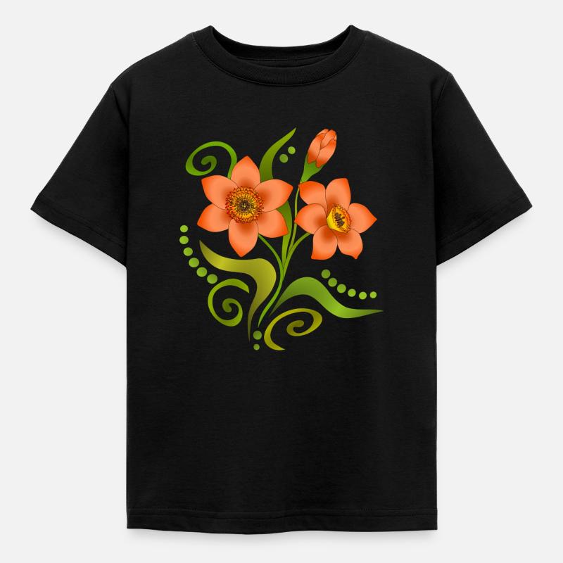 Fleur - T-shirt Enfant - noir