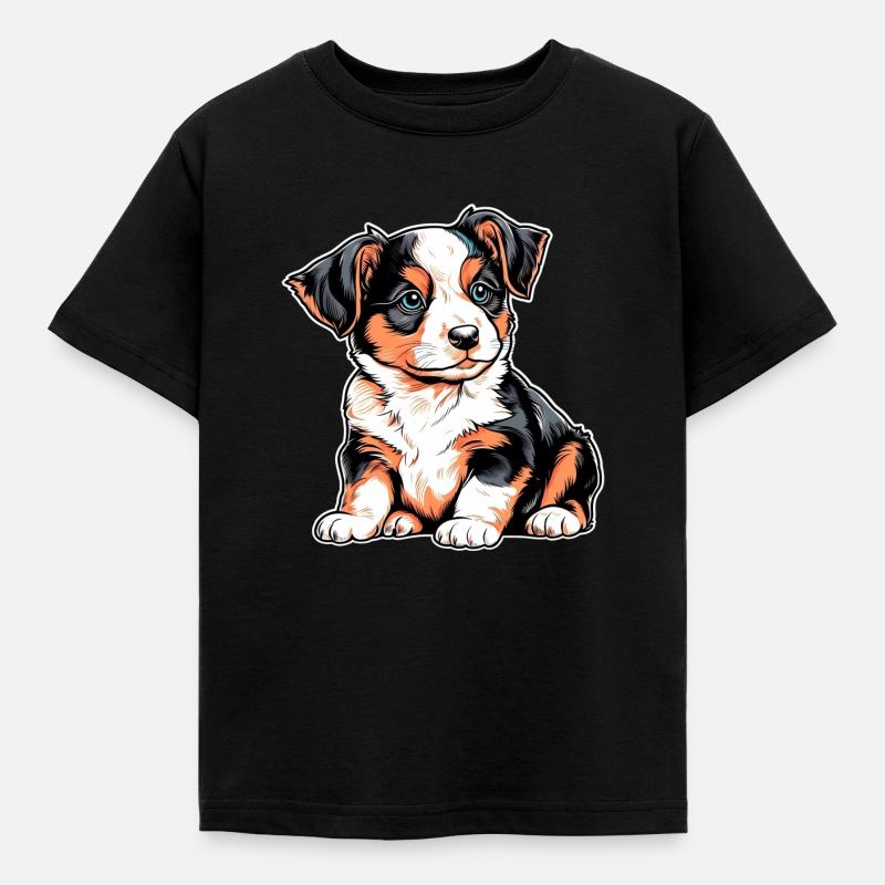 Chiot mignon - T-shirt Enfant - noir