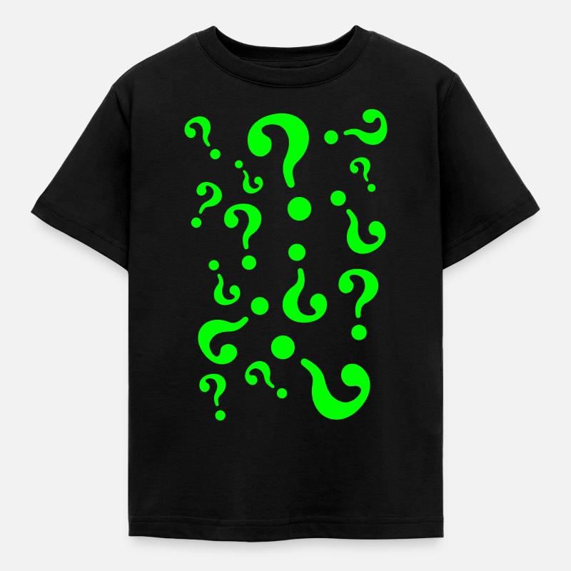 Question Marks - Kids' T-Shirt - black