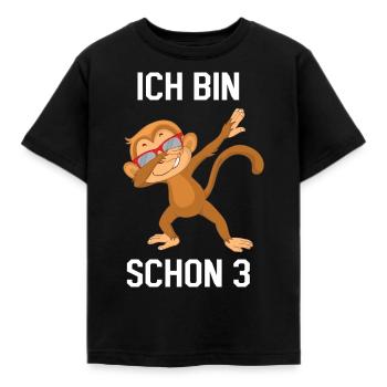 3. Geburtstag Junge Mädchen Ich bin schon 3 Jahre - Kinder T-Shirt - Schwarz - Vorne - AI Model Kid Female (0cm)