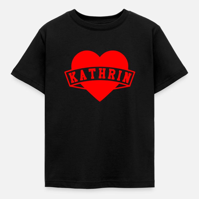 Kathrin Herzen - Kinder T-Shirt - Schwarz