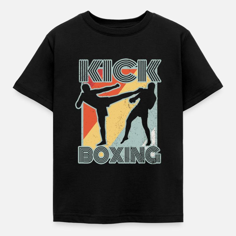 Kickboxing - Kinder T-Shirt - Schwarz