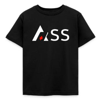 Ass - Kinder T-Shirt - Schwarz - Vorne - AI Model Kid Female (0cm)