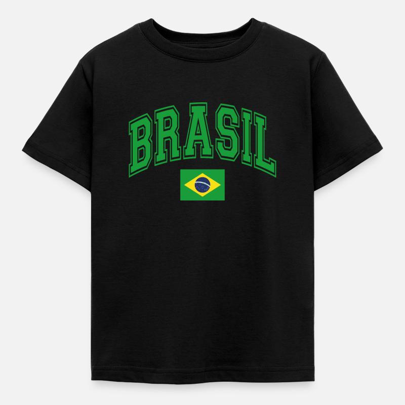 Brasilien - Børne-T-shirt - sort