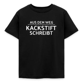 shit - Kids' T-Shirt - black - Front - AI Model Kid Female (0cm)