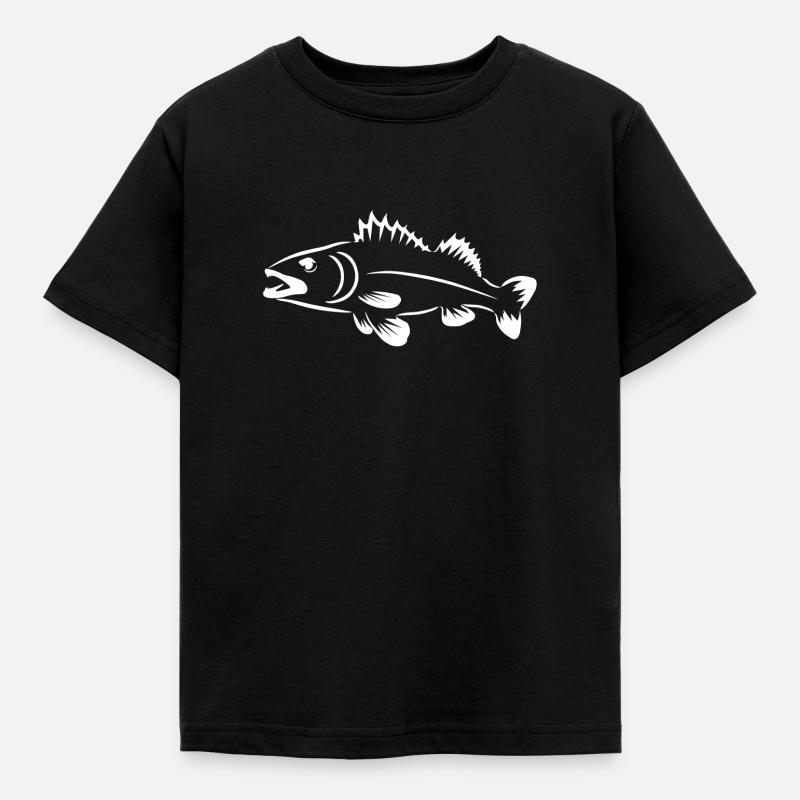 Zander - Kinder T-Shirt - Schwarz