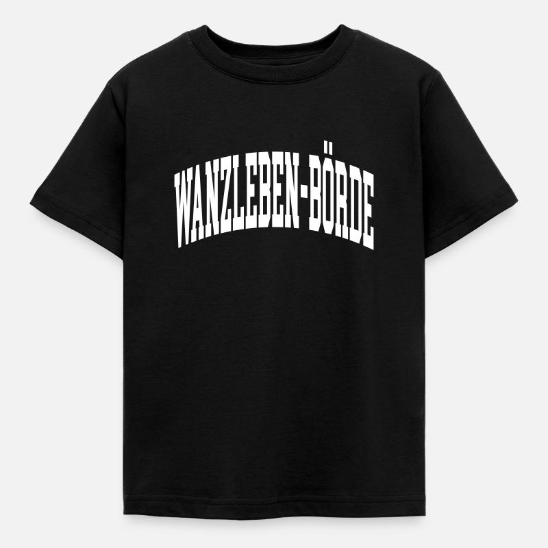 Wanzleben-Börde - Kinder T-Shirt - Schwarz