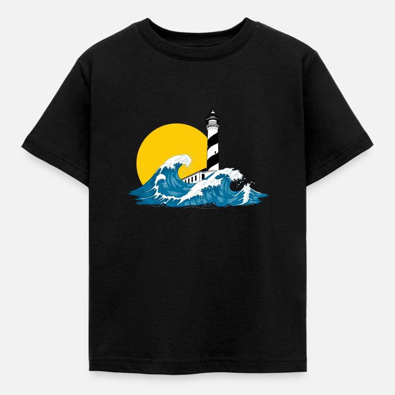 phare ola Minorque - T-shirt Enfant - noir